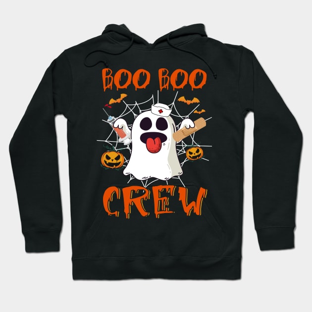 Boo Boo Crew Nurse Ghost Funny Halloween Costume Vintage Shirt Hoodie by WoowyStore